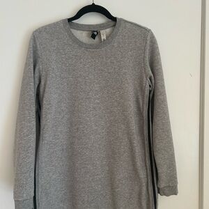 adidas Gray Three Stripes Crewneck Sweatshirt